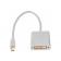 Convertisseur Mini DisplayPort vers DVI-D - Boîtier blanc - Connecteurs plaqués or - Câble 19cm - Réf : 127449_1