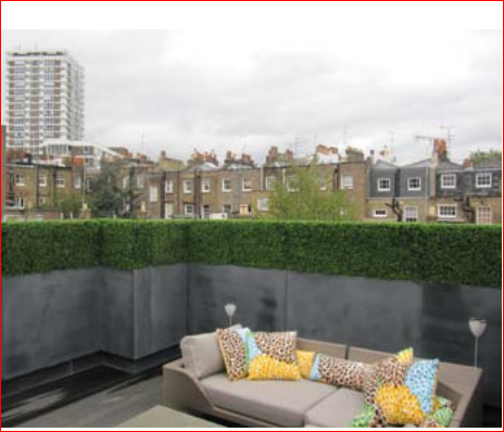 Jardinière rectangulaire résistante aux UV et intempéries