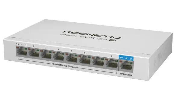 PoE+ Switch 9 Commutateur Gigabit 9 ports avec 8 ports PoE+ et budget énergétique de 120 W_1