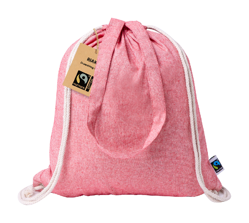 Sac piscine en coton recyclé Fairtrade - 100% équitable - 140 g/m² - anses longues_1