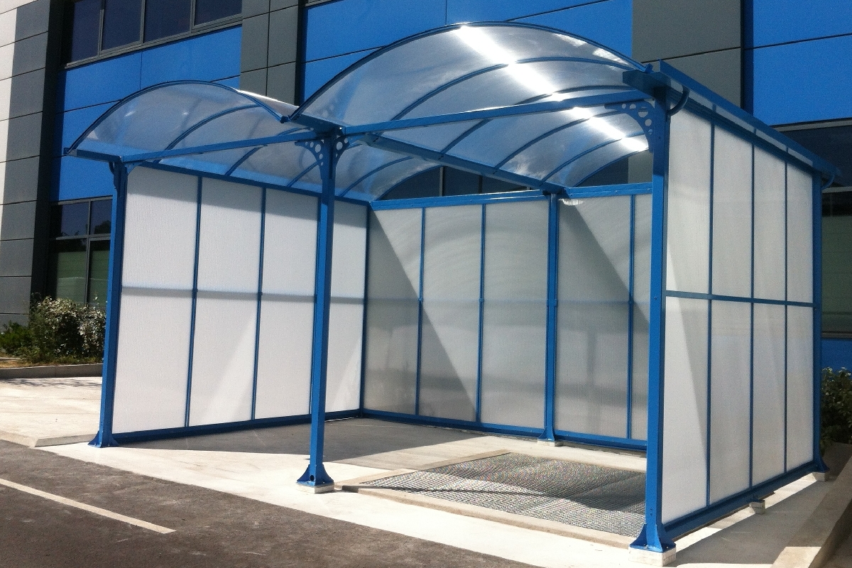 Abris pour station de lavage ou d'essence - Série AT avec toit arrondi et options personnalisables_1