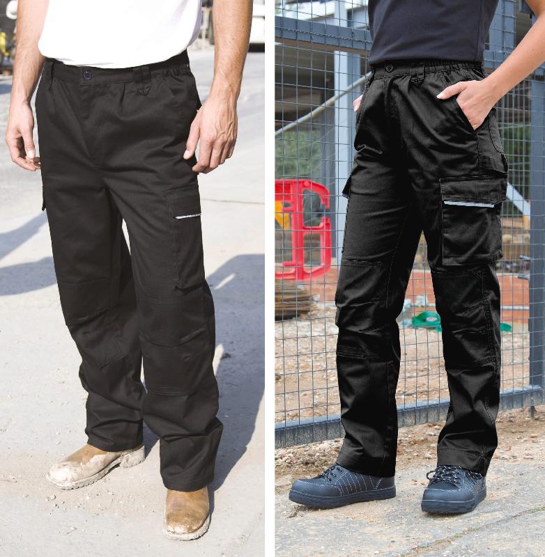 Pantalon femme Action - Réf: R308F - Résistant, avec poches cargo et genouillères - Marque: Result_1