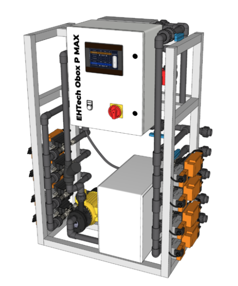 Récupérateur de chaleur sur eaux usées, conçu pour le renouvellement des eaux de bassin - 1135 x 710 x 385 mm - Evolsys - Obox P / P Max_1