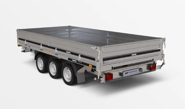 Remorque benne - 4,05 x 1,97 m - 3500 kg - Martz Kipper 400/3 électrique + manuelle_1