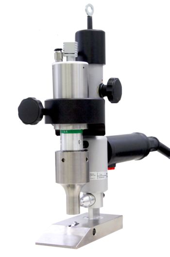 Appareil manuel de coupe par ultrasons - HC35 - sonotrode plane ou galet coupant pour textiles_1