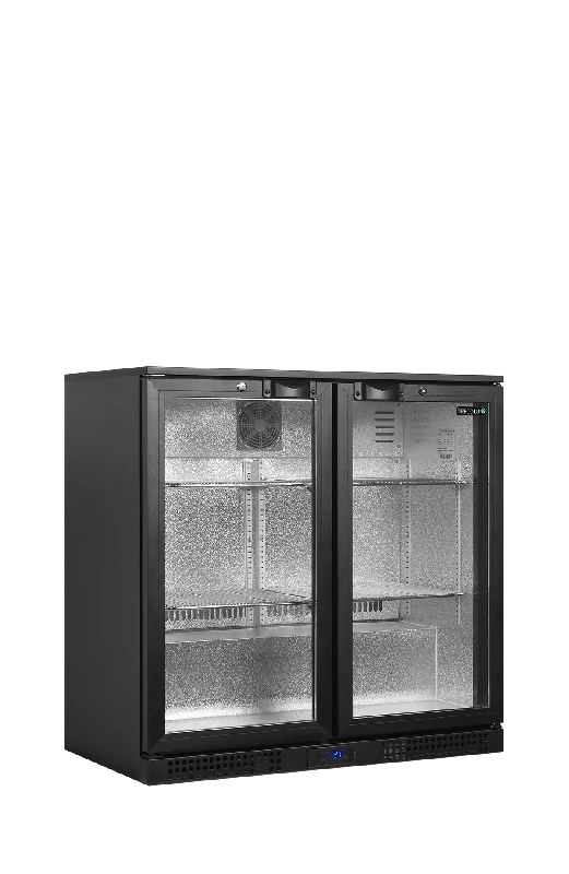 Arrière bar réfrigéré 2 portes BA21H noir TEFCOLD_1