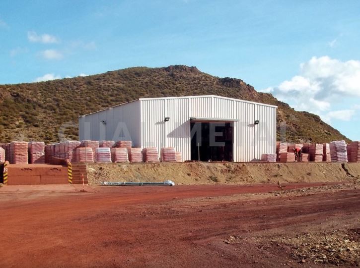 Bâtiment métallique démontable et pliable en kit PLENAVE® 15.6 - modulable avec travées et pignons fermés_1