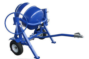 Bétonnière pro g350 Gedimat - 350L mécano-soudée - Moteur GX120 - Roues 500mm - Crochet boule_1