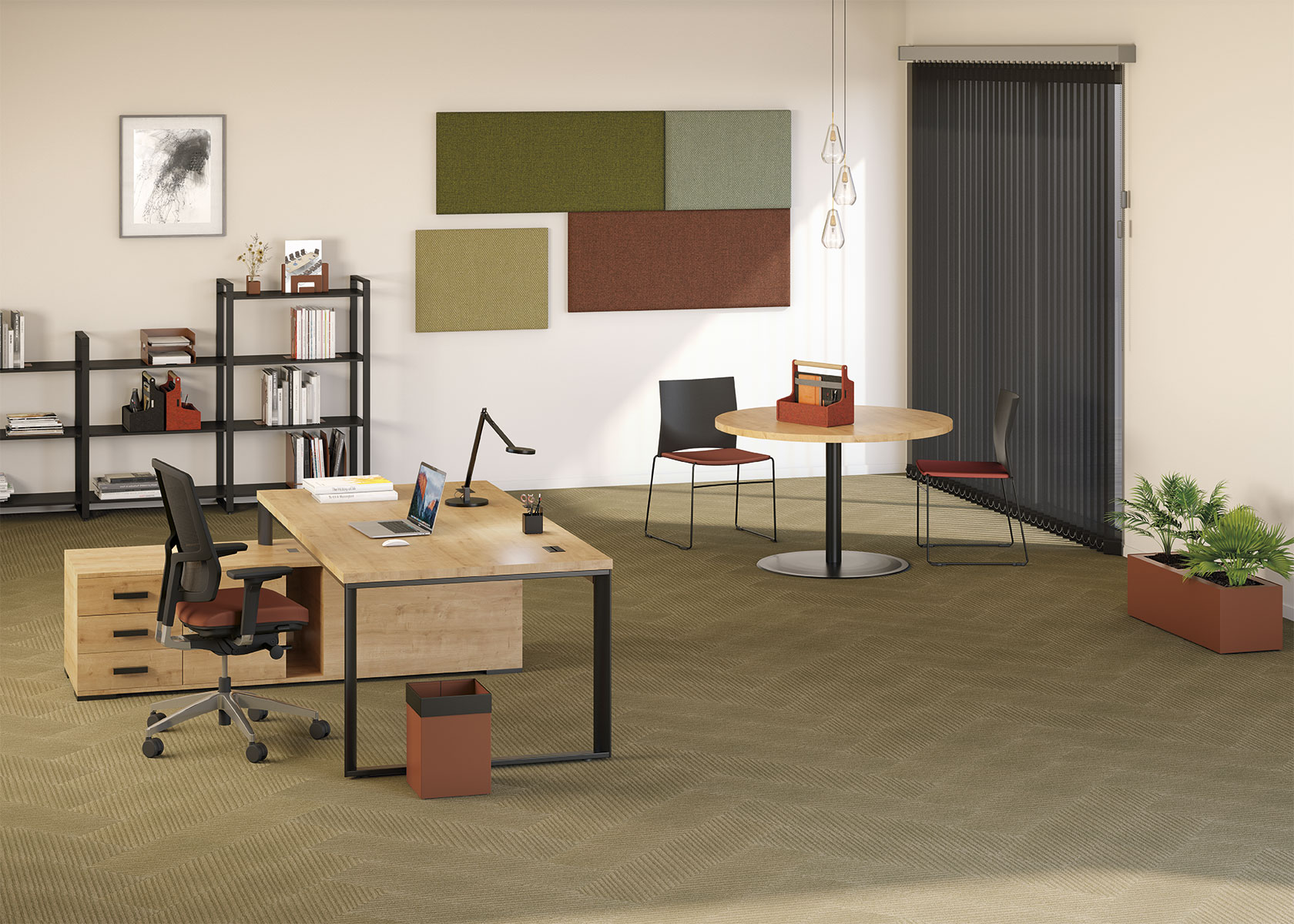 Bureau de direction ergonomique et polyvalent pour espace de management_1