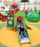 Structure pour aire de jeux - Petit Chaperon Rouge LD1BX1100 - inox, PEHD/HPL, pour enfants 1-6 ans_1