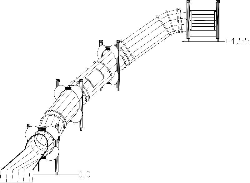 Toboggan tubulaire réf-8066574 - Hags - Montage en 33 heures - Dimensions 11000 x 10700 x 4850 mm_1