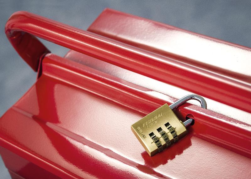 Cadenas à clé RB 30 mm - corps laiton monobloc - anse acier nickelé - 10 000 combinaisons possibles - Thirard_1