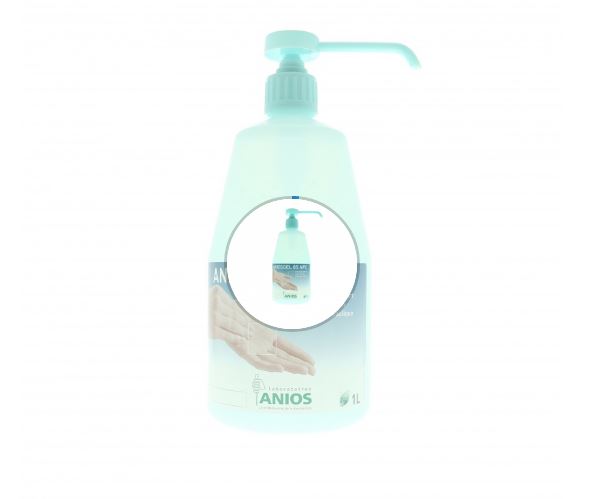Gel hydroalcoolique ANIOSGEL 85 NPC - Flacon pompe 1L - Désinfection hygiénique et chirurgicale - PR184-2577_1