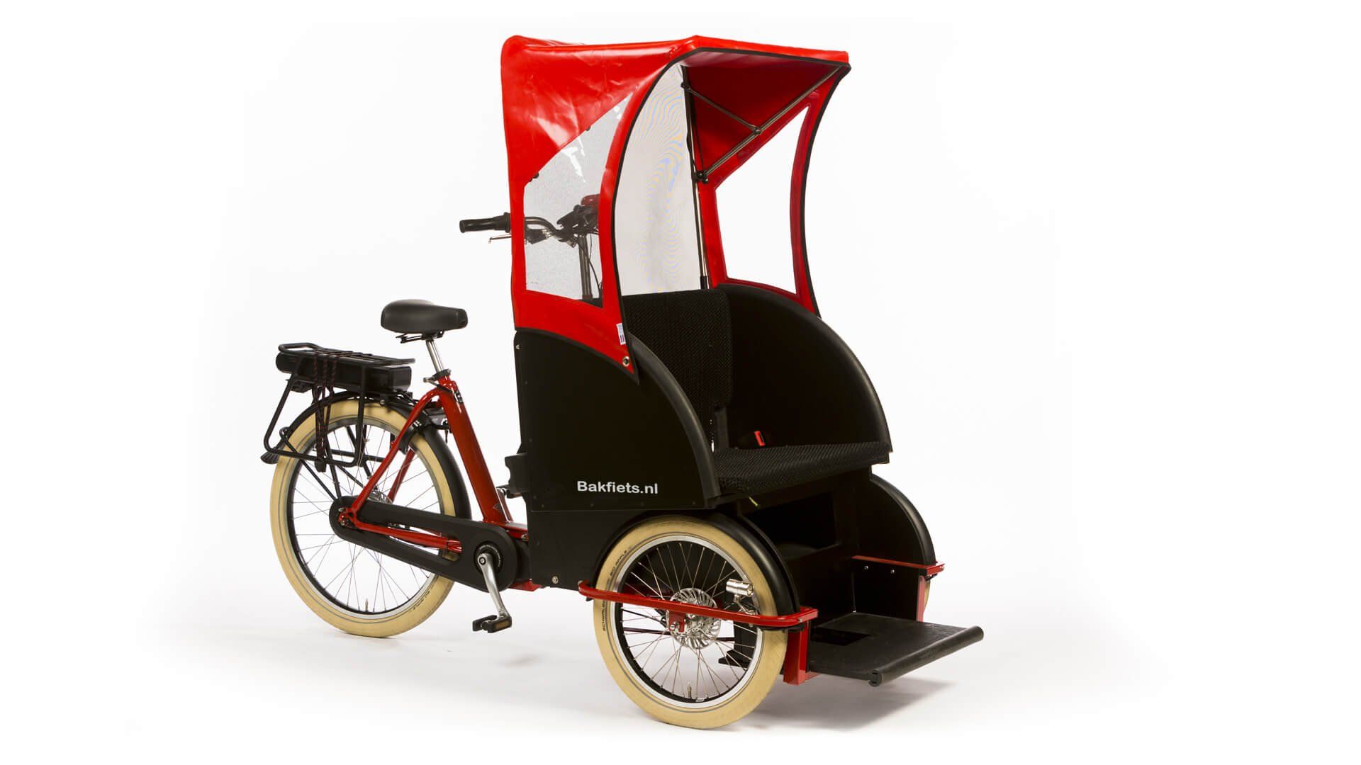 Rickshaw électrique - moteur pédalier SHIMANO E-BIKE SYSTEMS 418 Wh - PMR - Transport adulte handicapé_1