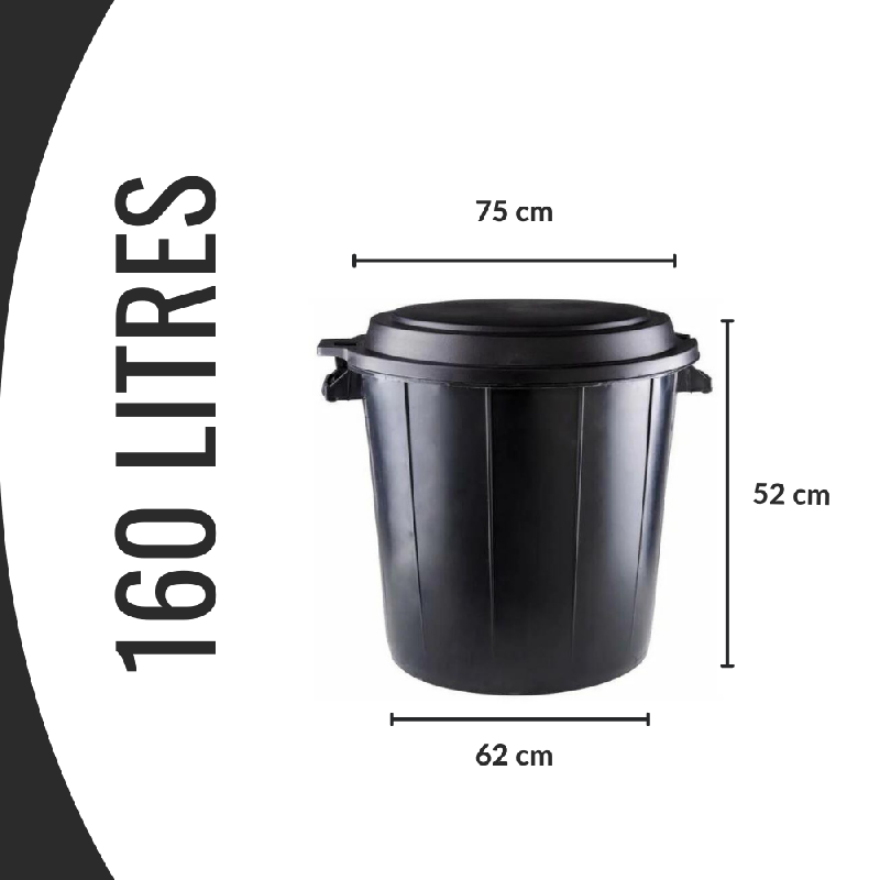 Sac poubelle transparent - 130L - lot de 100 sacs - PEBD ultra résistant avec lien de fermeture_1