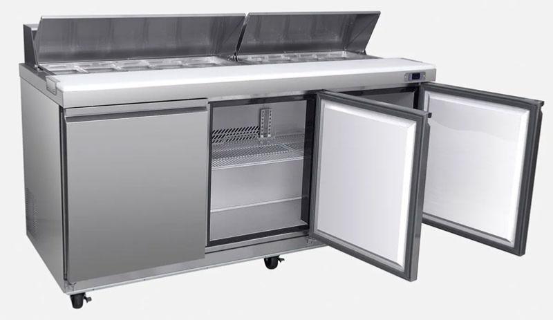Saladette réfrigérée 3 portes avec 18 bacs GN 1/6 - 623 L_1
