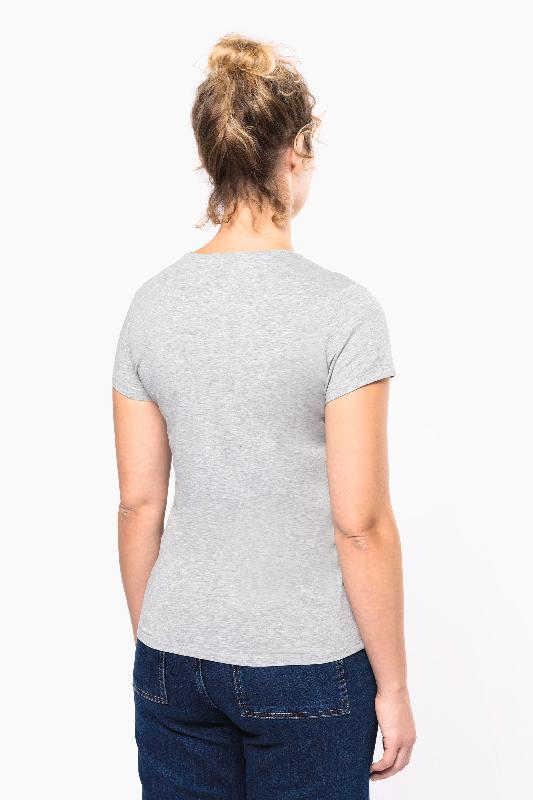 T-shirt col rond manches courtes femme - Kariban Réf: K3013 - 97% coton / 3% élasthanne - Coupe moderne_1