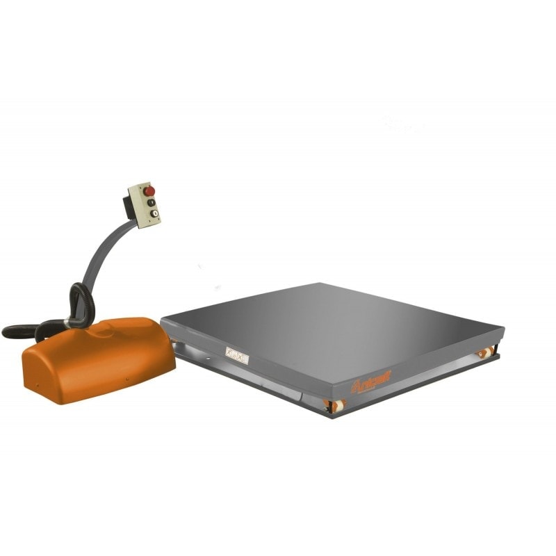 Table élévatrice hydraulique Unicraft SHT 1001 G - capacité 1 tonne - avec rampe de chargement_1