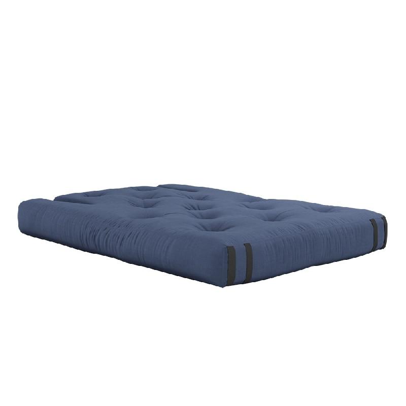 Canapé futon convertible Hippo Sofa - bleu marine - matelas 140x200 cm - épaisseur 25 cm_1