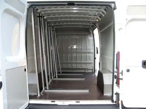 Berce-vitre léger et modulaire pour marchandises volumineuses