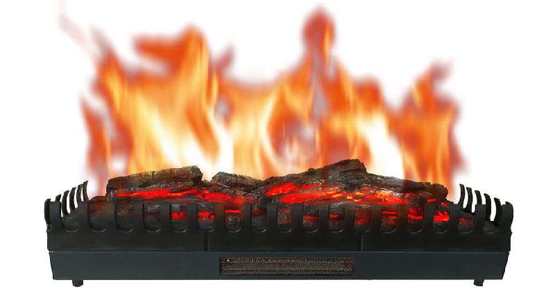 Foyer à bûches - effet flammes 3XL - chauffage d'appoint 1000/2000W - pour cheminée existante_1