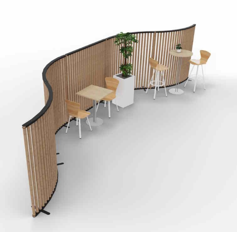 Ganivel - Cloisonnette ajourée en acier avec finition époxy - Fabrication française et recyclable_1