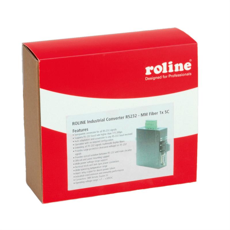 ROLINE Convertisseur industriel RS232 - 100Base-FX, SC_1