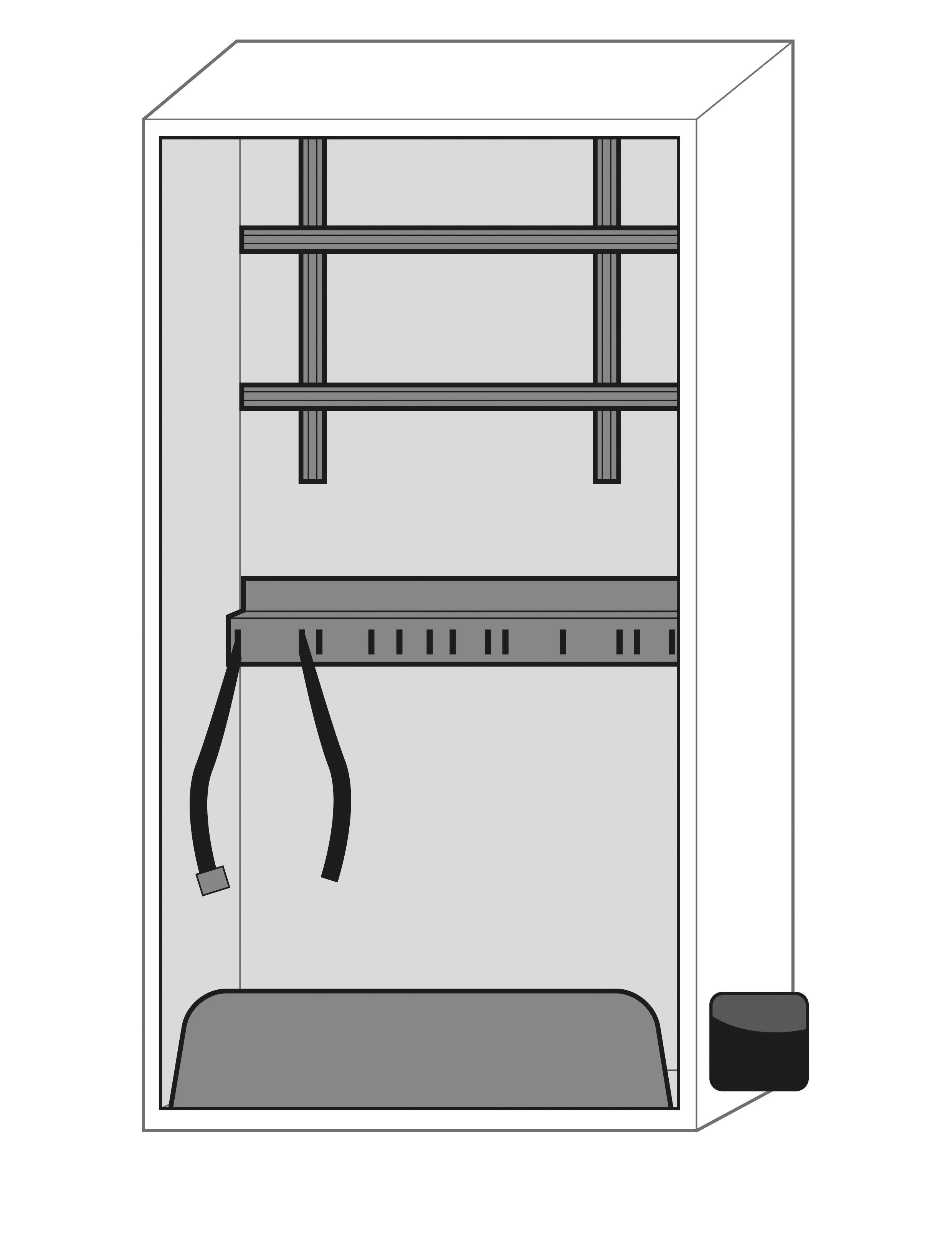 Armoire de stockage extérieur pour bouteilles de gaz G-LINE G-OD modèle GOD.215.100.WDHW - Réf 30735-015-32672 - Avec fenêtres à charnières et dispositif de maintien_1