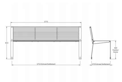Banc SQUARE stratifié compact_1