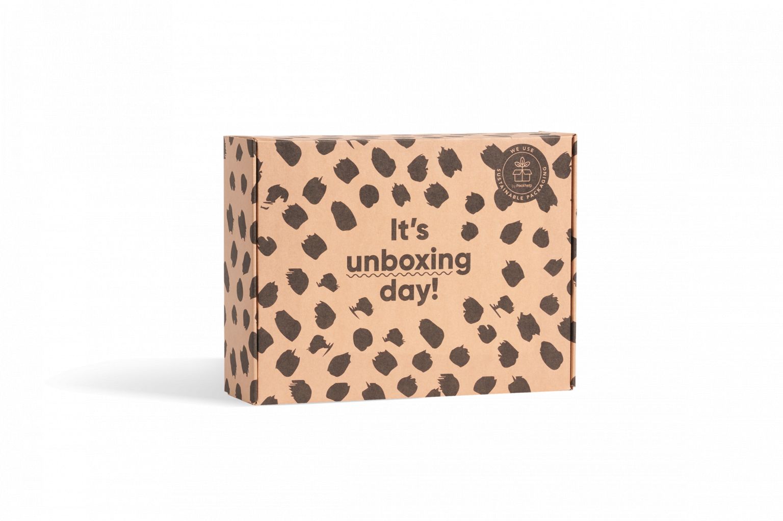 Boîte d’expédition éco pré-imprimée - Packhelp SA - 24.9 x 19 x 5.5 cm - carton kraft recyclable et écologique_1