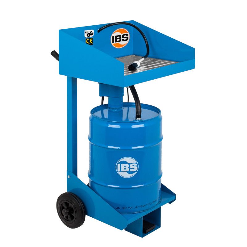 Fontaine de dégraissage manuelle - solvant - charge 40 kg avec raccord sur fût_1