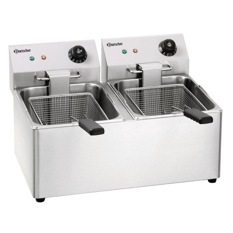 Friteuse électrique à poser SNACK IV - 2 cuves - 2 x 8 L | Bartscher_1