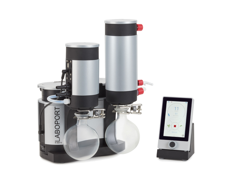 Pompe de laboratoire KNF - Système à vide et à membrane - LABOPORT® SC 820 G - Débit max. 20 l/min - Vide limite 6 mbar_1