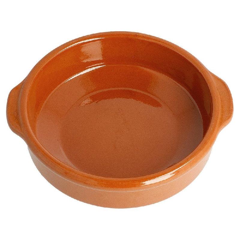Ramequin avec anses en terre cuite marron 450ml Ø15x4,5cm par 20_1