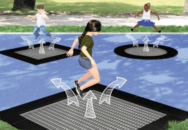 Trampoline - Single 4087 - modèle robuste et résistant_1