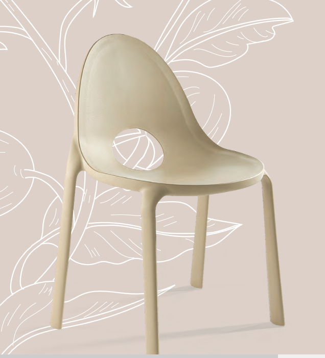 Lot de 4 Chaises DROP coque polypropylène_1