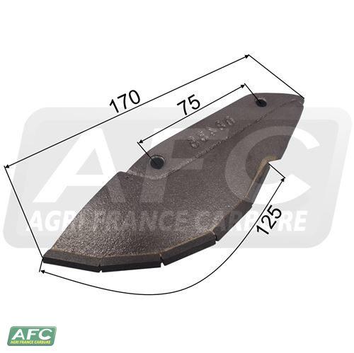 Sabot de semoir carbure Sulky S0436435 - 0.5 kg - Plaquettes carbure 7mm_1