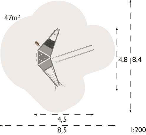 Structure multi-jeux Nexus Altitude 3 - 7 à 16 ans - Réf. 8037453 - Hags - Avec glissière et scellement béton_1