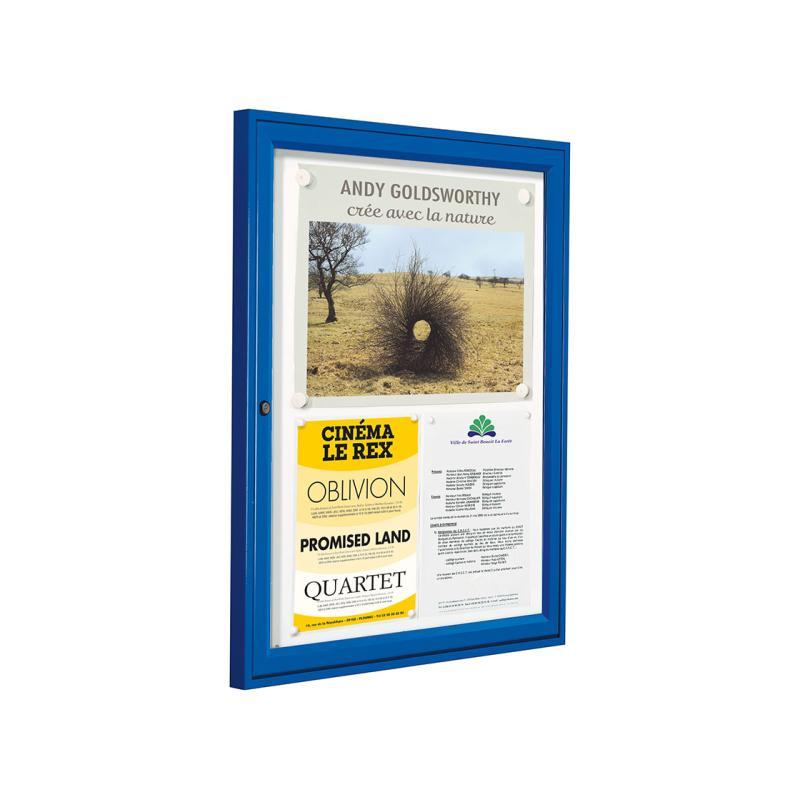 Vitrine extérieure robuste - Référence 505081.Anod - Plexi-rigide® avec cadre aluminium anodisé_1