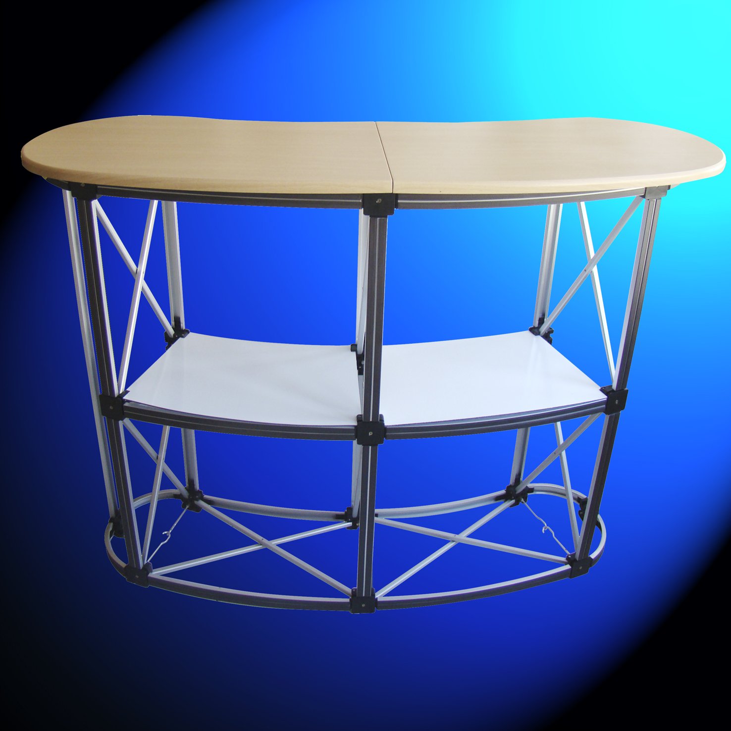 Comptoir Classic Pop'up - solide, compact, pliable, facile à transporter avec visuel interchangeable_1