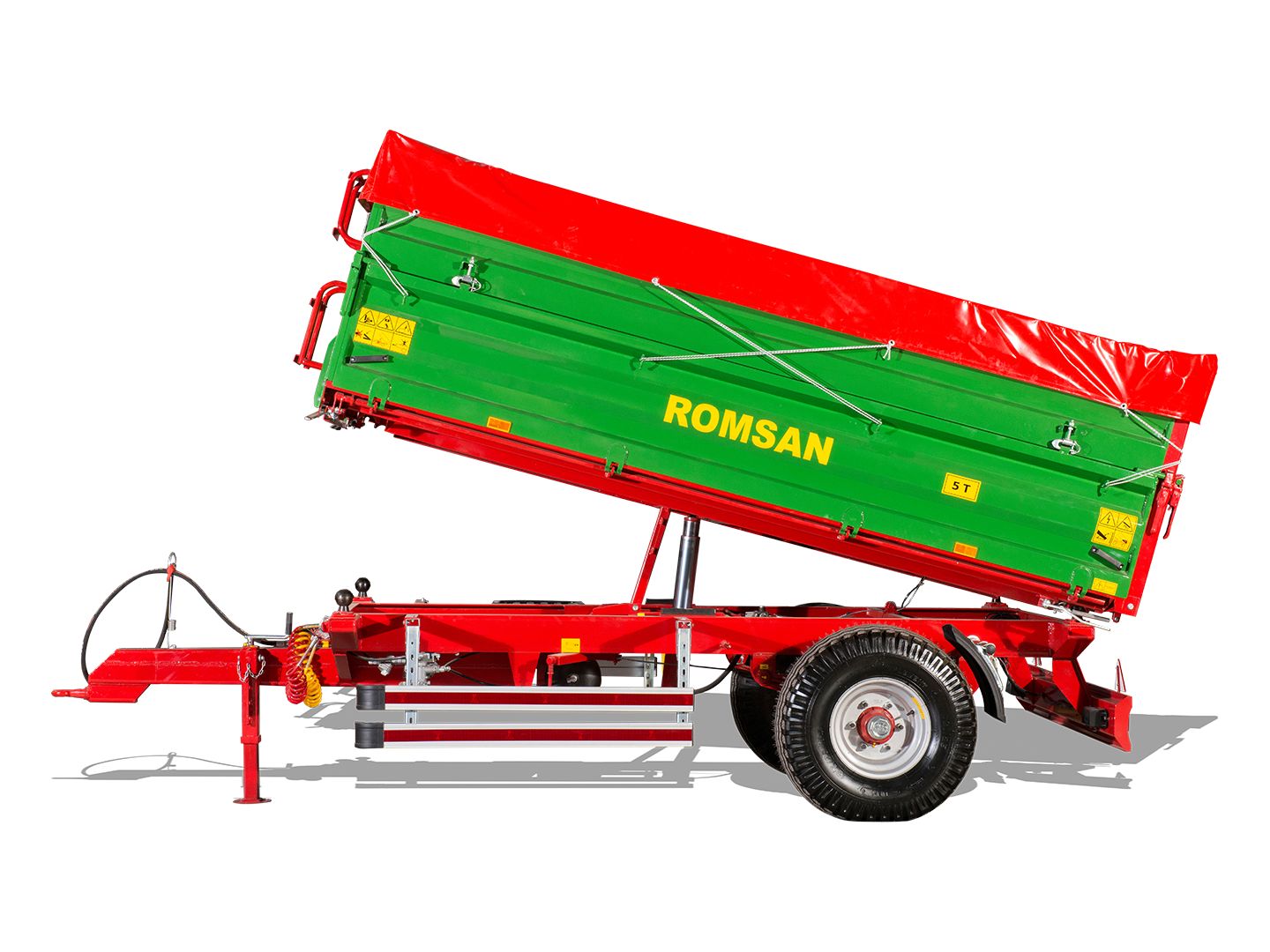 R 50 TSGA - Benne agricole à simple essieu - Romsan - Capacité 5000 kg_1