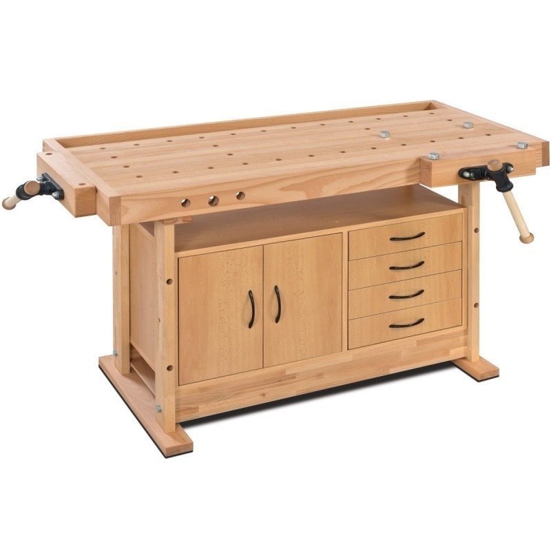 Armoire d'atelier à intégrer H2 pour HB 1701 Holzstar - 4 tiroirs, 2 portes - 1000x410x460 mm - Réf. 5102156_1