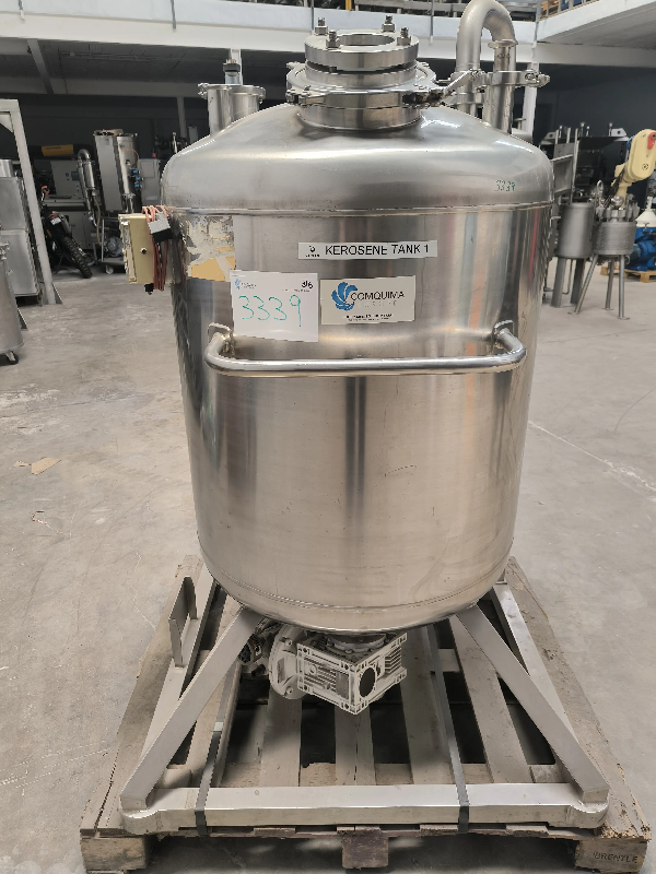 Cuve inox 316l 344 litres d'occasion avec agitation - référence : c3339_1