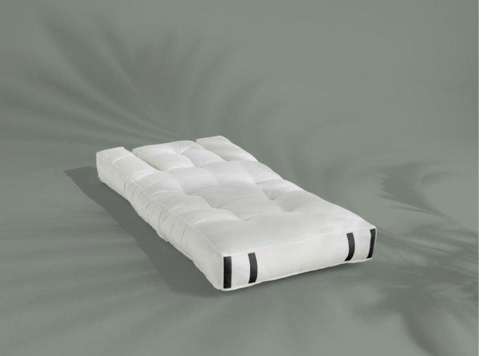 Fauteuil extérieur transformable HIPPO OUT - couleur blanc - modulable en matelas 1 place - design scandinave_1