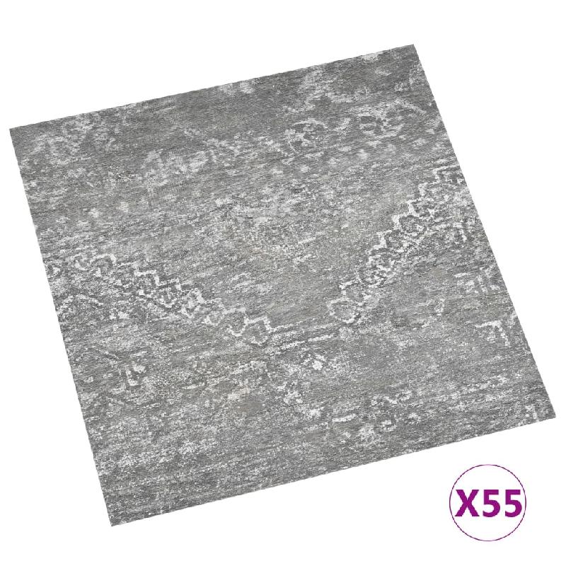 Vidaxl planches de plancher autoadhésives 55 pcs pvc 5,11m² gris béton 324677_1