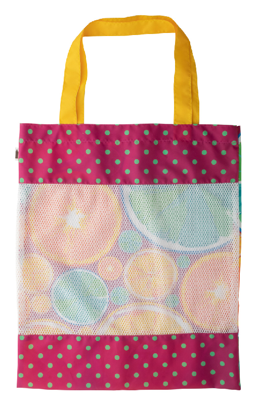 Sac shopping personnalisé en polyester 190T - impression sublimation - étiquette RPET_1