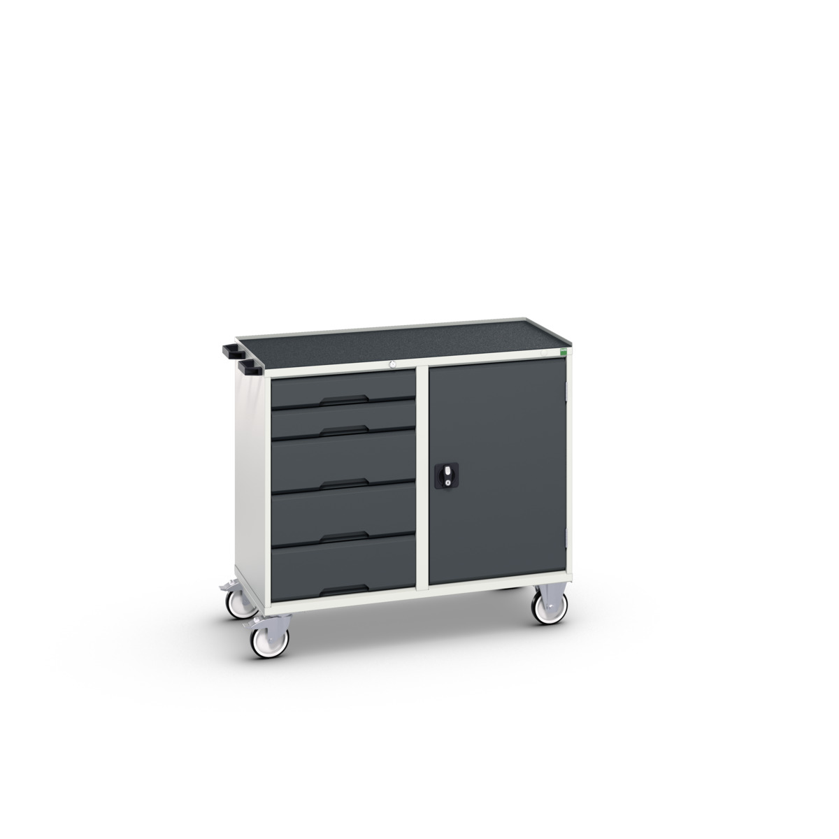 Desserte Maintenance Verso - 5 tiroirs, porte et dessus 3 rebords - LxPxH : 1050x600x965mm_0