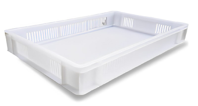 Bac gerbable 600 x 400 - Fond/Fond plein - Parois pleins/ajourées - Norme Europe - PEHD_1