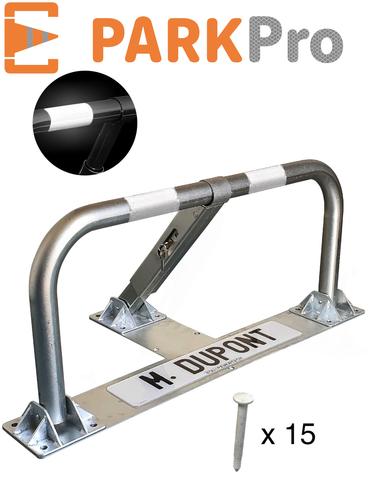 Barrière de parking spécial enrobé à cylindre européen - PARKPro - BPA50CYD - rabattable et robuste_1