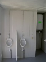 Bungalow de chantier / sanitaire - Douche, WC, urinoirs, lavabo et chauffe-eau - Longueur 2.5 à 6m_1